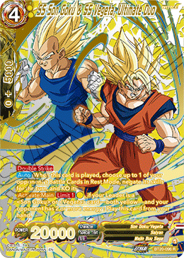 DBSCG-BT20C-096 R SS Son Goku & SS Vegeta, Ultimate Duo