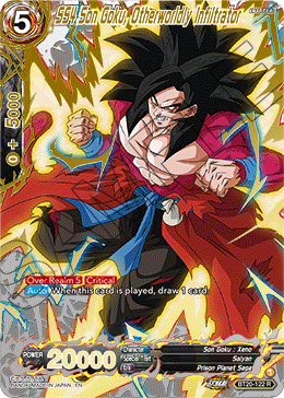 DBSCG-BT20C-122 R SS4 Son Goku, Otherworldly Infiltrator