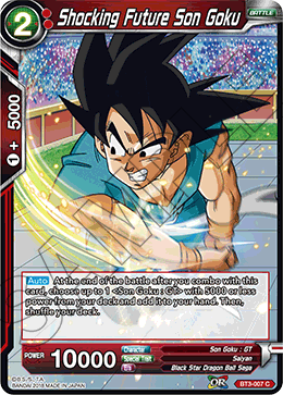 DBSCG-BT3-007 C Shocking Future Son Goku