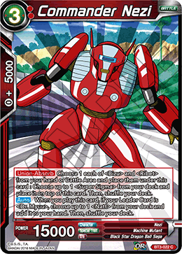 DBSCG-BT3-022 C Commander Nezi