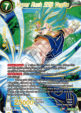 DBSCG-BT3-063 SPR Hyper Rush SSB Vegito