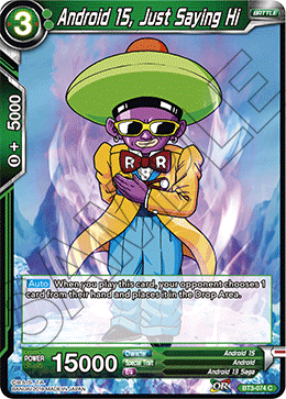 DBSCG-BT3-074 C Android 15, Just Saying Hi