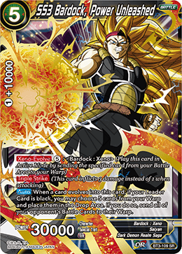 DBSCG-BT3-109 SR SS3 Bardock, Power Unleashed