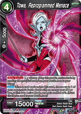 DBSCG-BT3-114 R Towa, Reprogrammed Menace