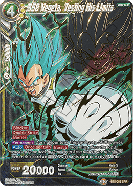 DBSCG-BT5-083 SPR SSB Vegeta, Testing His Limits
