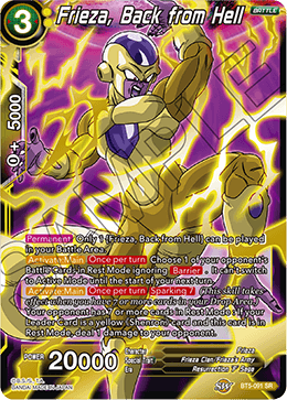 DBSCG-BT5-091 SR Frieza, Back from Hell