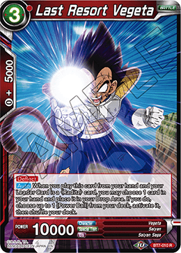 DBSCG-BT7-010 R Last Resort Vegeta