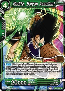 DBSCG-BT7-052 R Raditz, Saiyan Assailant