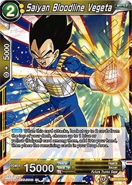 DBSCG-BT7-077 R Saiyan Bloodline Vegeta