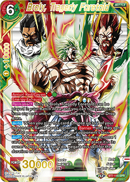 DBSCG-BT7-115 SPR Broly, Tragedy Foretold