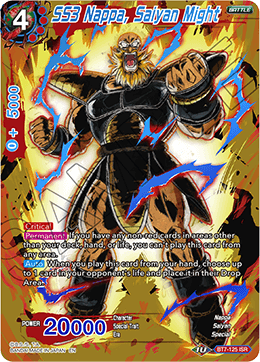 DBSCG-BT7-125 ISR SS3 Nappa, Saiyan Might