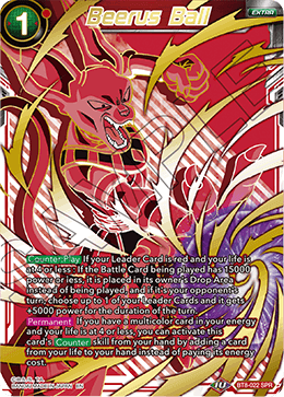 DBSCG-BT8-022 SPR Beerus Ball