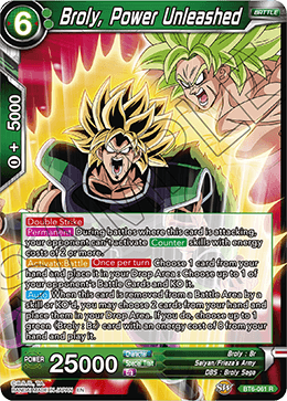 DBSCG-BT6-061 R Broly, Power Unleashed