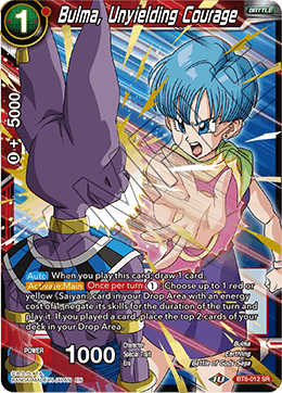 DBSCG-BT8-012 SR Bulma, Unyielding Courage