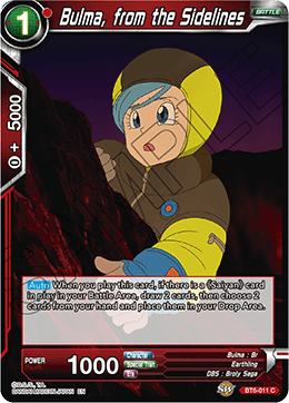 DBSCG-BT6-011 C Bulma, from the Sidelines