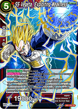 DBSCG-DB1-002 SR SS Vegeta, Exploiting Weakness