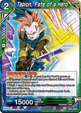 DBSCG-DB3-125 R Tapion, Fate of a Hero