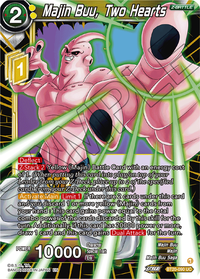 DBSCG-BT20-090 UC Majin Buu, Two Hearts