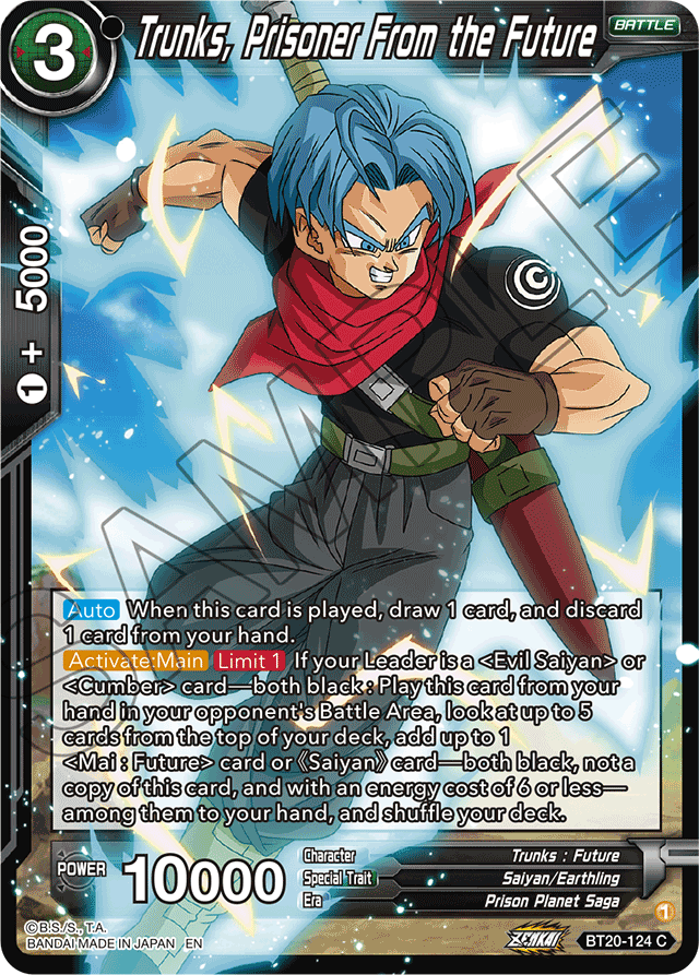 DBSCG-BT20-124 C Trunks, Prisoner From the Future