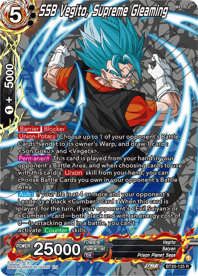 DBSCG-BT20C-125 R SSB Vegito, Supreme Gleaming