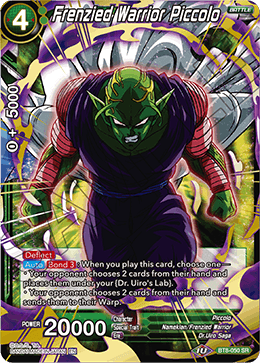 DBSCG-BT8-050 SR Frenzied Warrior Piccolo