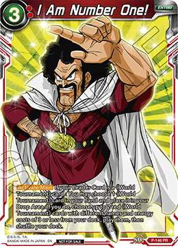 DBSCG P-146 PR I Am Number One! (Power Booster: World Martial Arts Tournament)