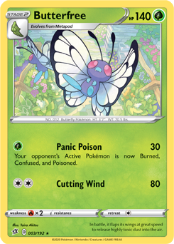 PTCG-SS02 003/192 R Butterfree