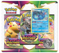 Pokémon TCG: Sword & Shield - Vivid Voltage 3-Blister Set (Vaporeon)