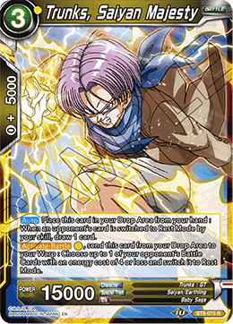 DBSCG-BT8-075 R Trunks, Saiyan Majesty
