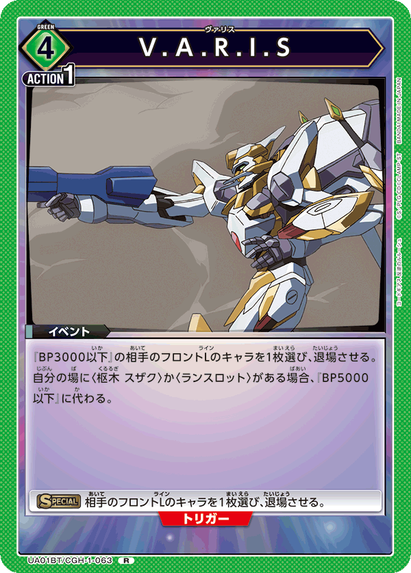 UA01BT/CGH-1-063 R V.A.R.I.S