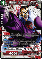 DBSCG-BT19-007 C Mercenary Tao, Villainous Threat