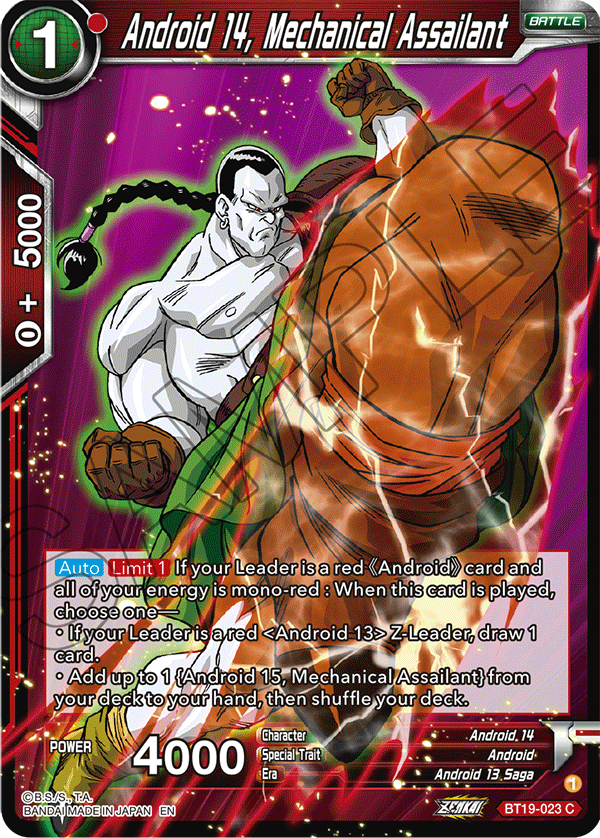 DBSCG-BT19-023 C Android 14, Mechanical Assailant