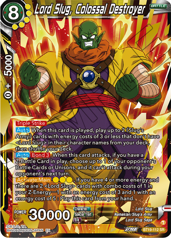 DBSCG-BT19-112 SR Lord Slug, Colossal Destroyer