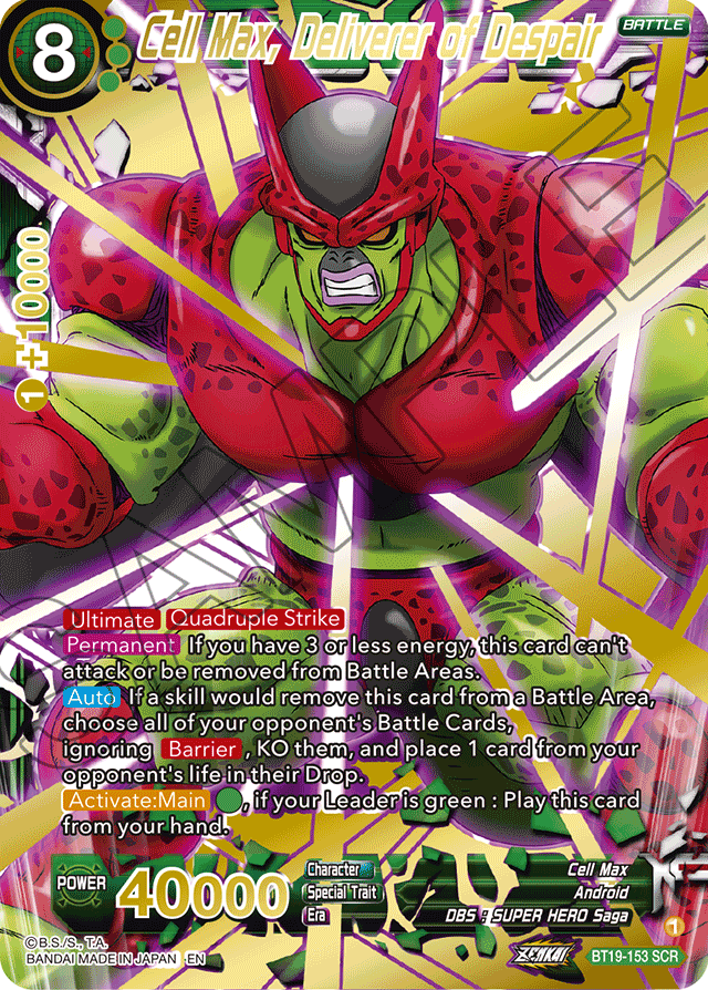 DBSCG-BT19-153 SCR Cell Max, Deliverer of Despair