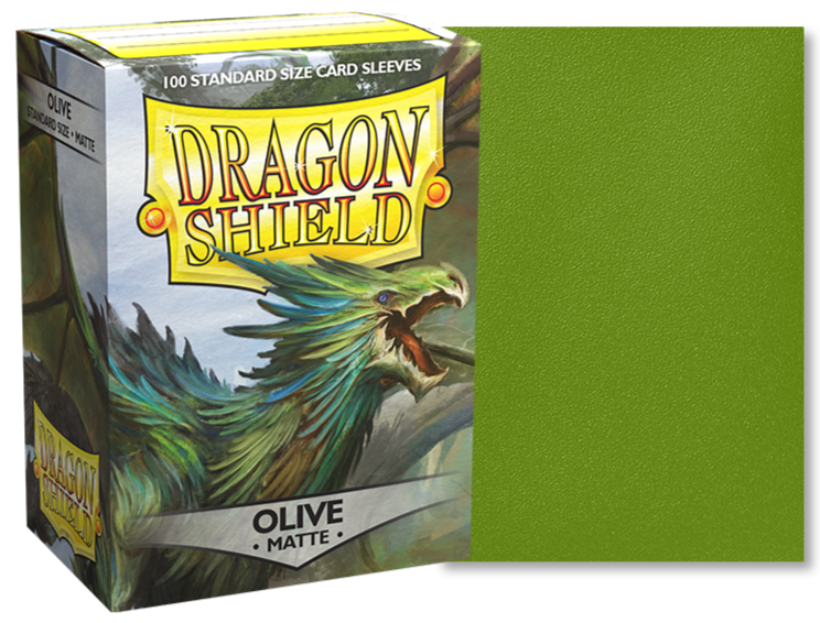 Dragon Shield - Olive 'Lavom' Matte Card Sleeves
