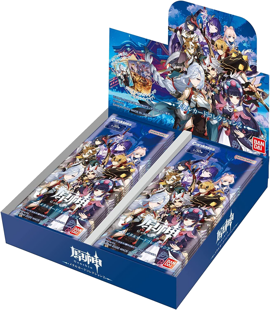 Genshin Impact Metal Card Collection 2 Box