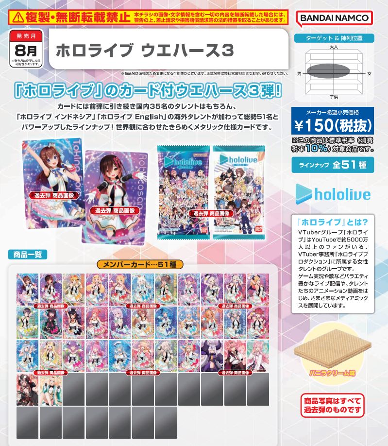 Hololive Vol.3 Wafer Box