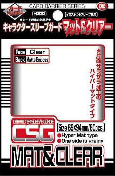 KMC Character Sleeve Guard Mat & Clear