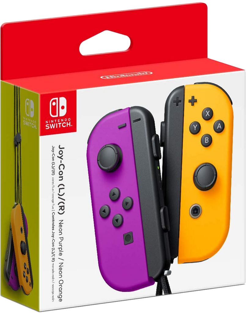 Nintendo Switch Joy-Cons - Neon Purple & Orange