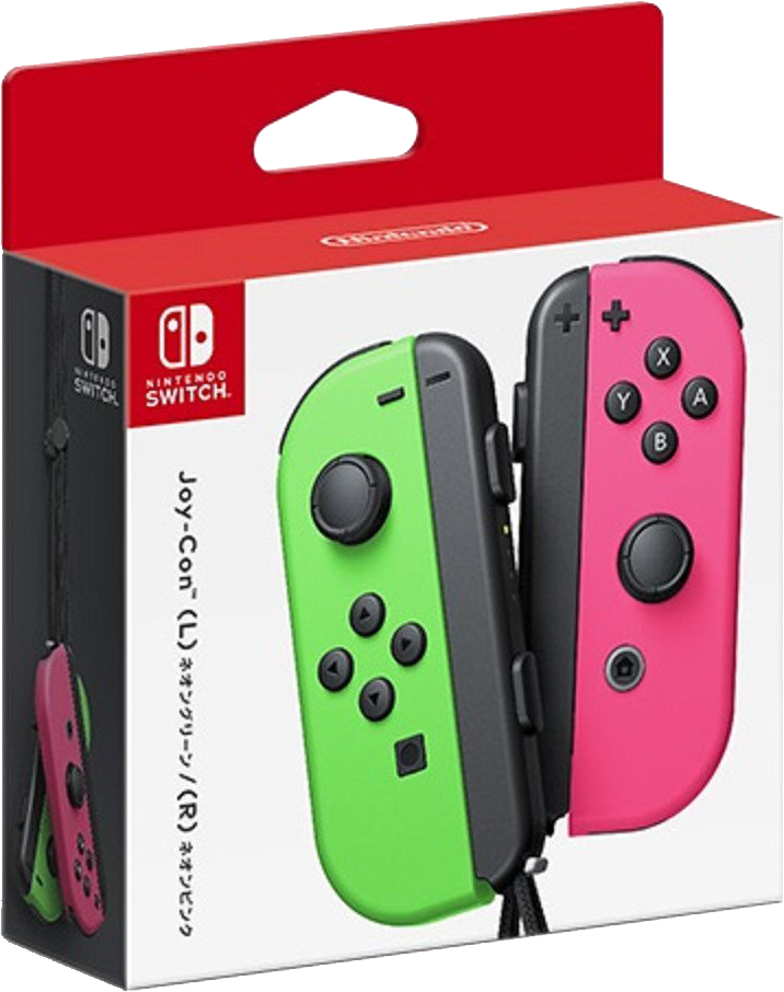 Nintendo Switch Joy-Cons - Neon Green & Pink