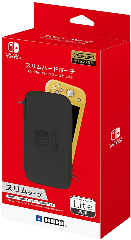 Nintendo Switch Lite - HORI Slim Hard Pouch Black