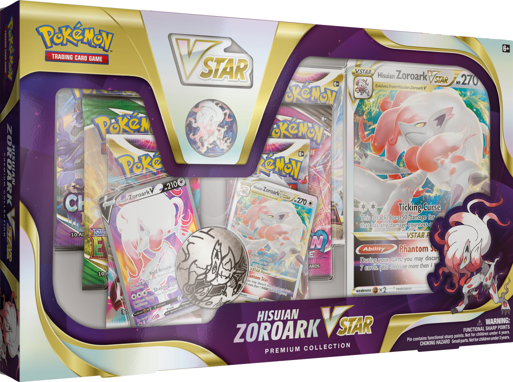 Pokémon TCG: Hisuian Zoroark VSTAR Premium Collection Box
