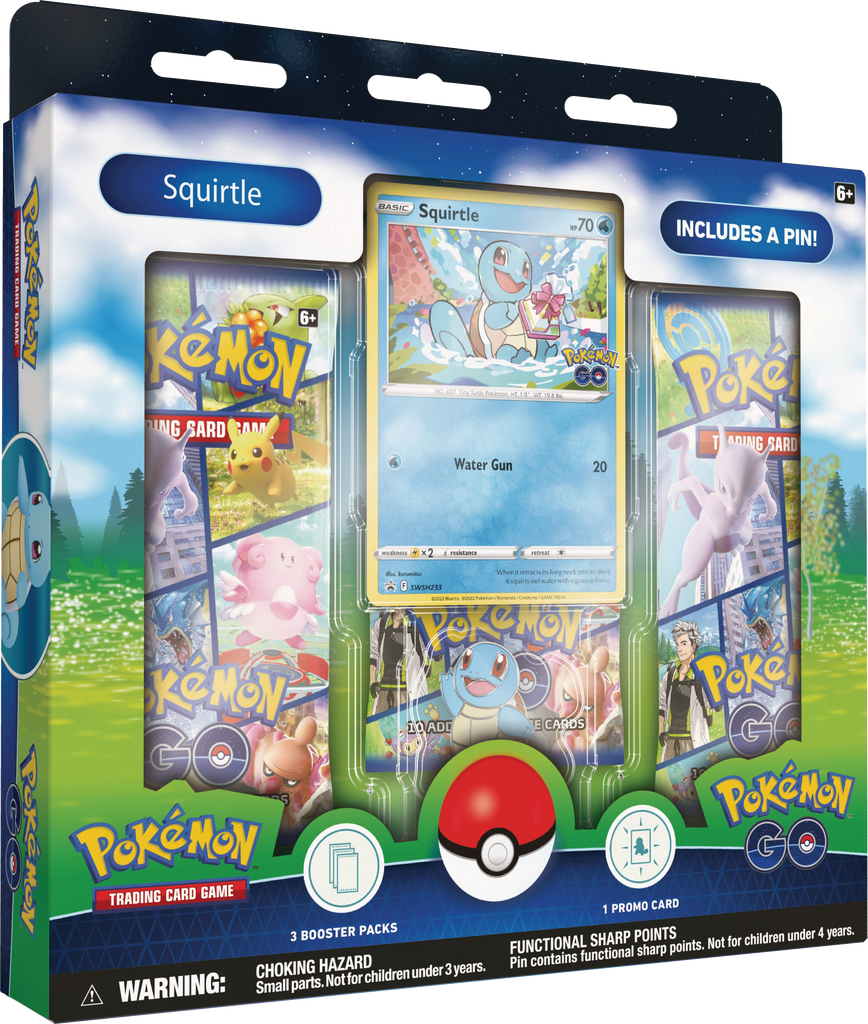 Pokémon TCG: Pokemon GO - Squirtle Pin Collection