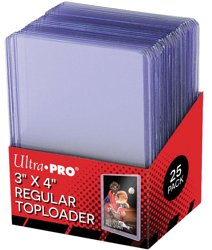 UltraPRO 25ct Clear Regular Toploader (3" X 4")
